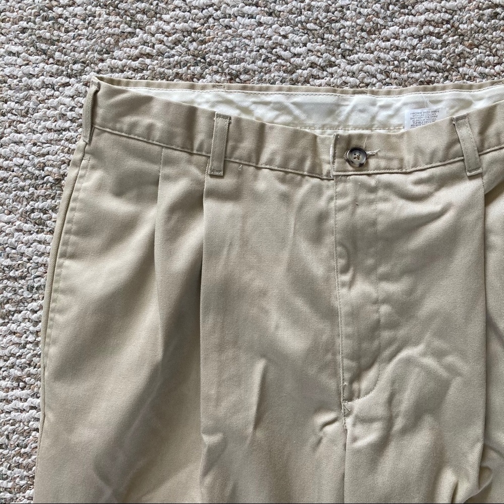LL Bean Tan Double L Natural Fit Pants 36x29